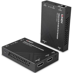 Lindy 38398 audio/video extender AV-zender & ontvanger Zwart