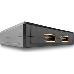 LINDY 38414 2-poort DisplayPort 1.2 Bi-directionele schakelaar, 2.45""*0.7""*3.25