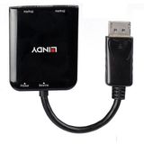 Lindy - 2 Port DisplayPort 1.2 MST Hub - Zwart - USB-A