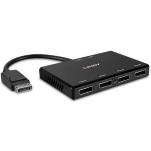 Lindy 38431 interface hub DisplayPort Zwart