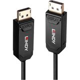 LINDY 38520 DisplayPort-kabel DisplayPort Aansluitkabel DisplayPort-stekker 10.00 m Zwart