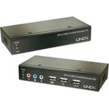 Lindy Cat.6 Classic DVI USB audio KVM extender kit, 50m