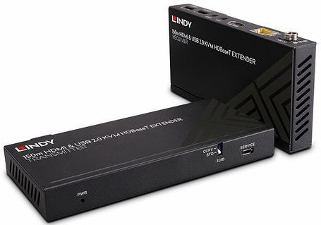 Lindy - 150m HDMI KVM Extender - Cat.6 - 4K60 - USB 2.0 - IR