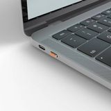 LINDY USB-C® poort slot set van 4 oranje incl. 1 sleutel 40428