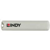 Lindy 40428 poortblokker Poortblokkeersleutel USB Type-C Grijs, Oranje 4 stuk(s)