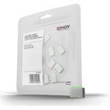 LINDY INDY 40438 USB Typ C Port Schloss, grün, 10 Stück