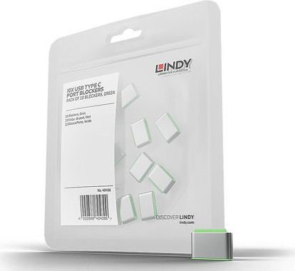 Lindy 40438 poortblokker USB Type-C Groen 10 stuk(s)