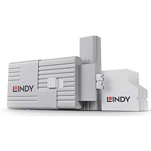 LINDY Lindy SD-poortslot Set van 4 stuks Wit Incl. 1 sleutel