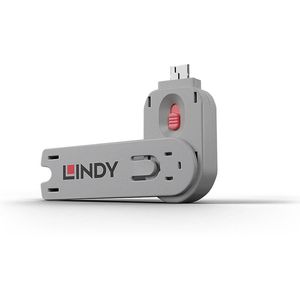 LINDY 40620 sleutel voor USB-poort slot, roze