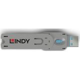 Lindy 40622 poortblokker Poortblokkeersleutel USB Type-A Blauw Acrylonitrielbutadieenstyreen (ABS) 1 stuk(s)