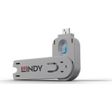 Lindy 40622 poortblokker Poortblokkeersleutel USB Type-A Blauw Acrylonitrielbutadieenstyreen (ABS) 1 stuk(s)