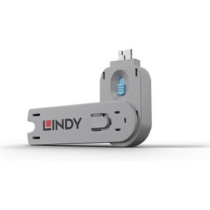 Lindy 40622 poortblokker Poortblokkeersleutel USB Type-A Blauw Acrylonitrielbutadieenstyreen (ABS) 1 stuk(s)