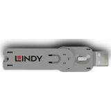 Lindy 40624 poortblokker Poortblokkeersleutel USB Type-A Wit Acrylonitrielbutadieenstyreen (ABS) 1 stuk(s)