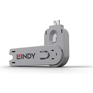 Lindy 40624 poortblokker Poortblokkeersleutel USB Type-A Wit Acrylonitrielbutadieenstyreen (ABS) 1 stuk(s)