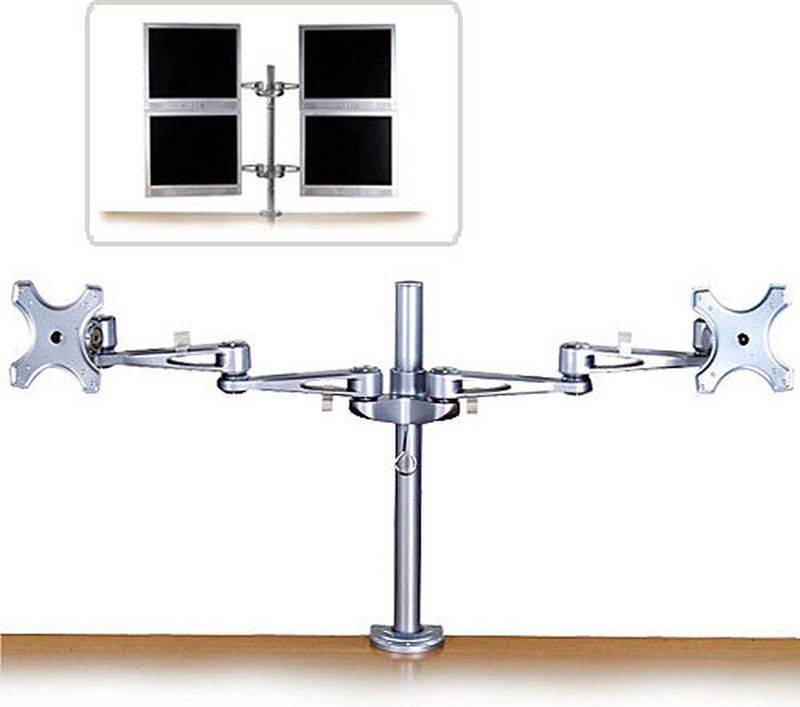 Lindy 40697 flat panel bureau steun Zilver