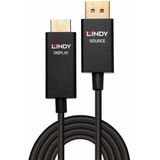 LINDY Actieve DisplayPort naar HDMI-kabel met HDR 3 m