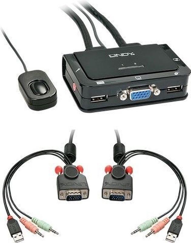 Lindy 42342 KVM-switch Zwart