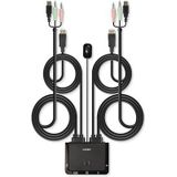 LINDY KVM-Switch - DisplayPort - Muis - Toetsenbord - 4096x2160 Pixel