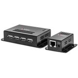Lindy USB 2.0 Extender - 4 Poorten - 50m - Zwart