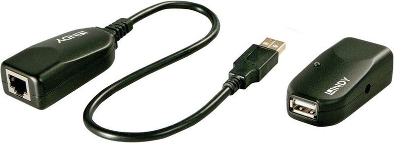 Lindy 42693 netwerkextender Netwerkzender & -ontvanger Zwart