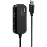 Lindy 42783 interface hub 480 Mbit/s Zwart