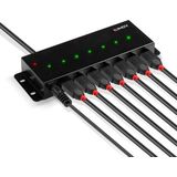 Lindy - 7 Poorts USB 2.0 Hub - Metaal - Robuust - Hoge Snelheid