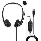 Lindy 42870 Hoofdtelefoon/Headset USB Type-A Zwart