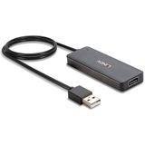 Lindy 42986 interface hub USB 2.0 480 Mbit/s Zwart