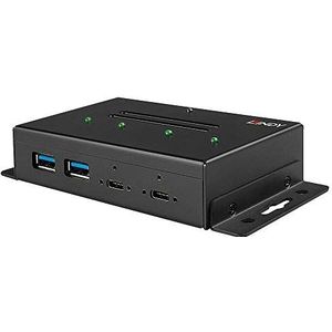 Lindy 43094 interface hub USB 3.2 Gen 2 (3.1 Gen 2) Type-C 10000 Mbit/s Zwart