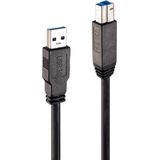 USB A to USB B Cable LINDY 43098 10 m Black