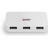 LINDY USB Hub - 4 Poorten - Wit
