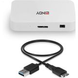 LINDY USB Hub - 4 Poorten - Wit