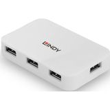 LINDY USB Hub - 4 Poorten - Wit