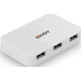 LINDY USB Hub - 4 Poorten - Wit