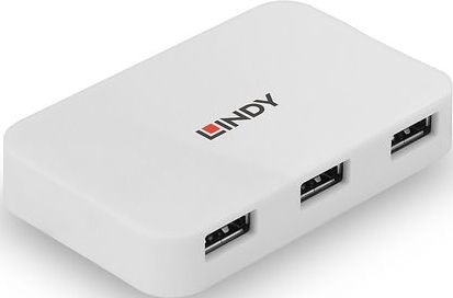LINDY USB Hub - 4 Poorten - Wit