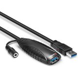 Lindy - USB 3.0 Actieve Verlengkabel - 10 M - Gegevensoverdracht tot 5 Gbps