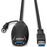 Lindy - USB 3.0 Actieve Verlengkabel - 10 M - Gegevensoverdracht tot 5 Gbps
