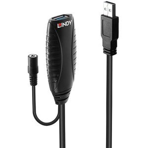 Lindy - USB 3.0 Actieve Verlengkabel - 10 M - Gegevensoverdracht tot 5 Gbps