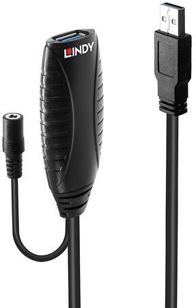 Lindy - USB 3.0 Actieve Verlengkabel - 10 M - Gegevensoverdracht tot 5 Gbps