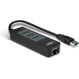 Lindy 43176 interface hub USB 3.2 Gen 1 (3.1 Gen 1) Type-A 5000 Mbit/s Zwart