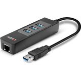 Lindy 43176 interface hub USB 3.2 Gen 1 (3.1 Gen 1) Type-A 5000 Mbit/s Zwart