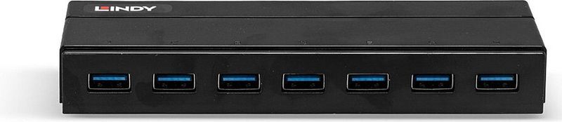 Lindy 43228 interface hub USB 3.2 Gen 1 (3.1 Gen 1) Type-A 5000 Mbit/s Zwart