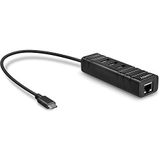 Lindy 43249 interface hub USB 3.2 Gen 1 (3.1 Gen 1) Type-C 5000 Mbit/s Zwart