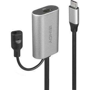 LINDY USB-kabel USB 3.2 Gen1 (USB 3.0 / USB 3.1 Gen1) USB-C stekker, USB-C bus 5.00 m Zwart 43271