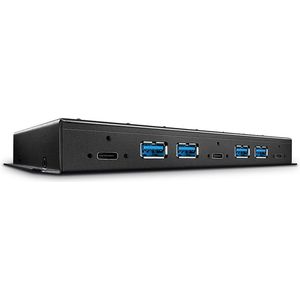 Lindy 43275 interface hub USB 3.2 Gen 2 (3.1 Gen 2) Type-A 10000 Mbit/s Zwart