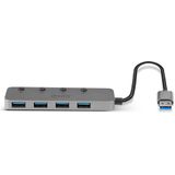 Lindy 43309 interface hub USB 3.2 Gen 1 (3.1 Gen 1) Type-A 5 Mbit/s Grijs
