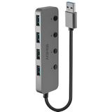Lindy 43309 interface hub USB 3.2 Gen 1 (3.1 Gen 1) Type-A 5 Mbit/s Grijs