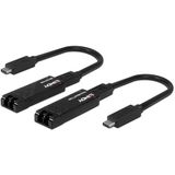 Lindy 43312 netwerkextender Netwerkzender & -ontvanger Zwart