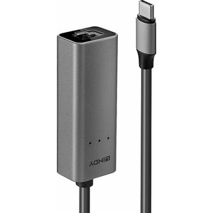 LINDY 43314 Netwerkadapter 2.5 GBit/s USB-C USB 3.1 (Gen 1), Gigabit-LAN (1/2.5 Gbit/s), RJ45