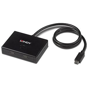 LINDY Zwei-Wege-Switch USB 3.2 Gen 1 Typ C, 2 Ports, 43329